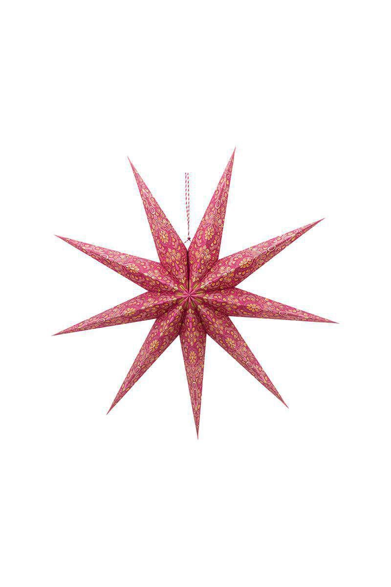 ΧΡΙΣΤΟΥΓΕΝΝΙΑΤΙΚΟ ΣΤΟΛΙΔΙ 110cm PIP STUDIO - STAR PAPER OVERALL PRINT RED